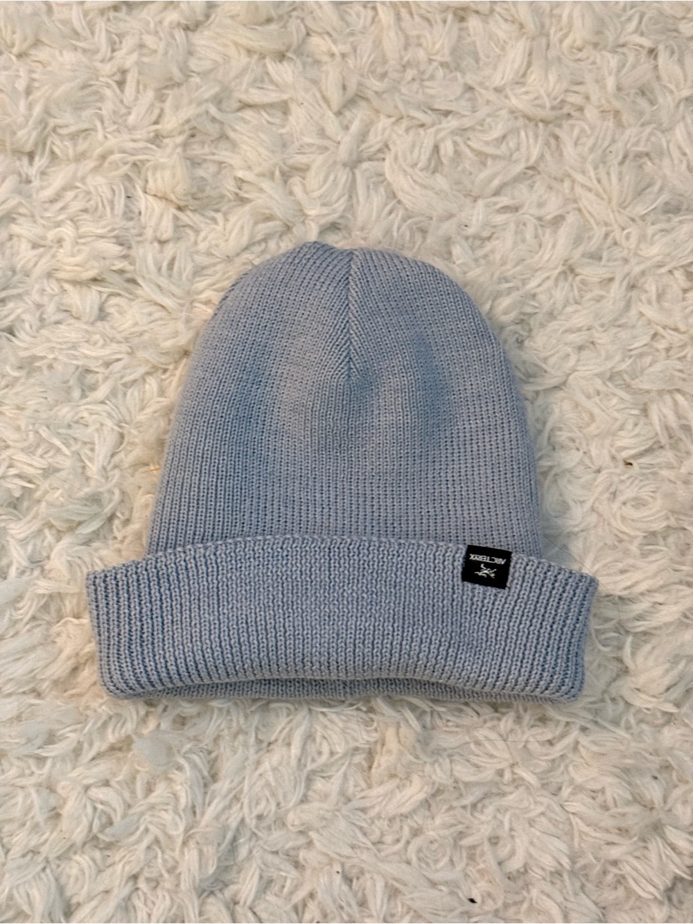 Arc'teryx Light Blue Cuffed Knit Beanies